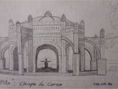 Chiapa de Corzo - fontaine