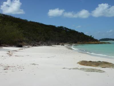 Plage de sable blanc