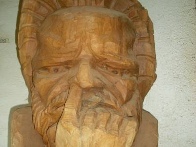 Une representation du pere jesuite fondateur des missions