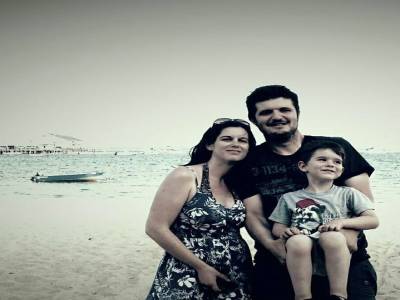 la famille a la plage