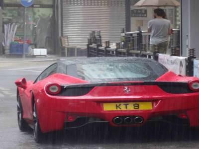 ferrati sous la pluie