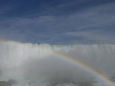 Arc-en-ciel sur les chutes du Niagara