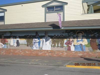 village de chemainus , ile de vancouver,colombie-britannique