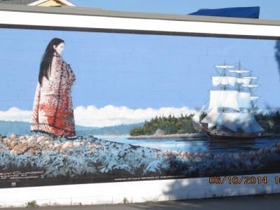 village de chemainus, ile de vancouver,colombie-britannique