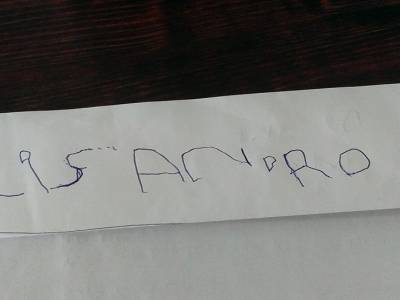 les 1ers écrits de Lisandro