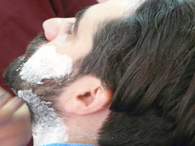 Yoann chez le barbier