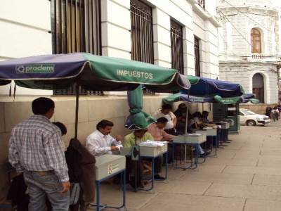 comment payer ses impots en Bolivie