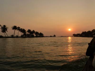 Coucher de soleil sur les backwater