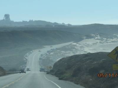 route 1 entre half moon bay et santa cruz.californie,usa