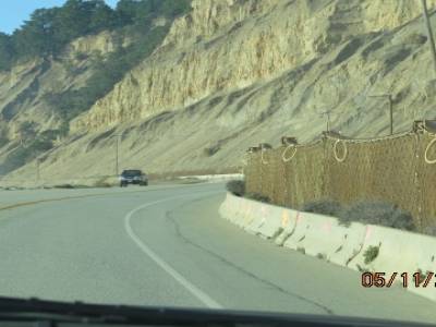 route 1 entre santa cruz et half moon bay,californie,usa
