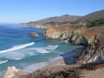 route 1 entre monterey bay et san louis d'obispo,californie