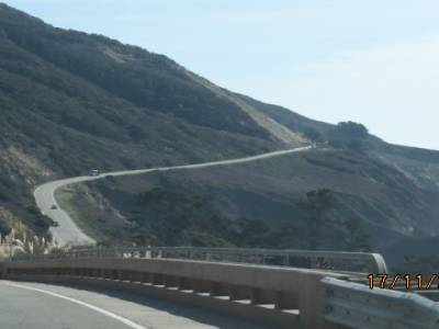 route 1 entre monterey et san luis d'obispo,californie,usa