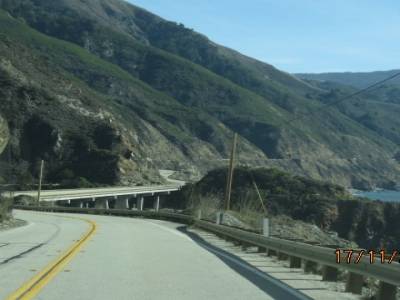 route 1 entre monterey et san luis d'obispo,californie,usa