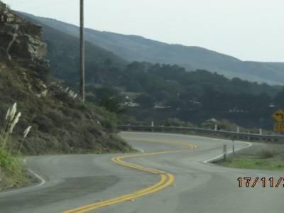 route 1 entre monterey et san luis d'obispo,californie,usa