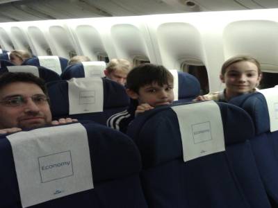 Dans le boeing 737