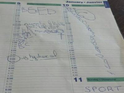 un agenda bien chargé