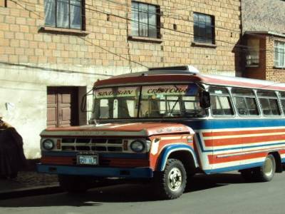 Bus et bolivienne.