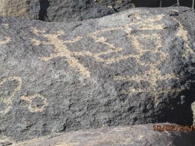 painted rock, gila ben ,arizona usa