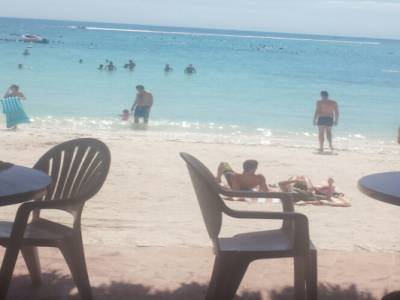 vu du restaurant d'akumal