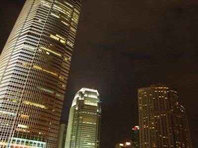 Baie de hong kong la nuit