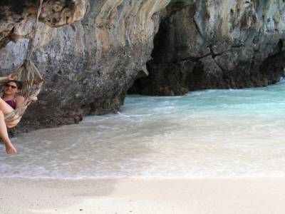 Sur Maya baie dans le Hamac