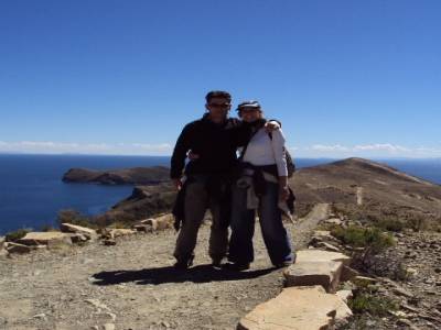 Sur la crête de l'île