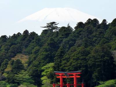 Mont Fuji vue du lac Ashi