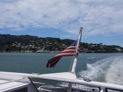Gold and Blue Ferry