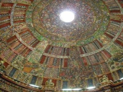 Le plafond de la sacristie jesuite