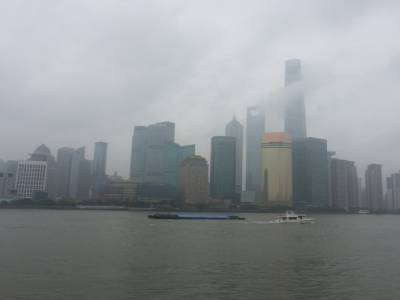 Le Bund sous la pluie