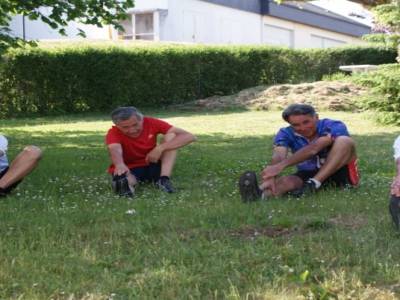 Derniers étirements avant  la côte de boeuf