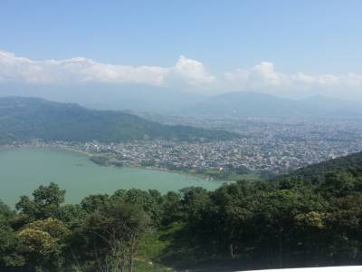 Vue du lac et de la ville