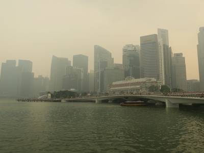 Sinapour sous le "haze" 
