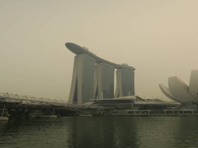 Hotel Marina Bay Sands et un musée dans une fleur