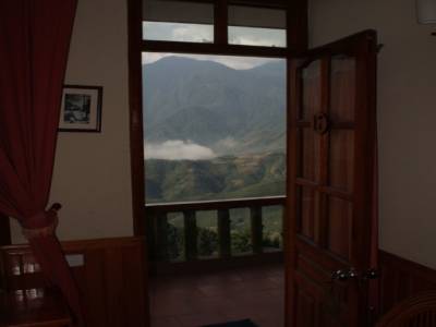 La vue a couper le souffle de notre chambre au 8e étage