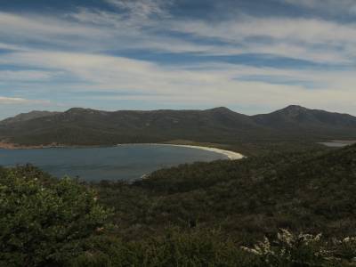 Wineglass Bay d'en haut...