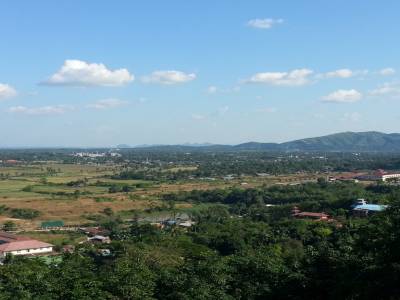 Vue en haut de la colline