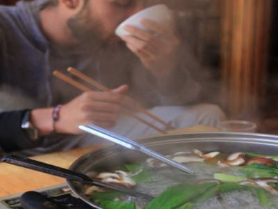 Un hot pot de viande de yak...