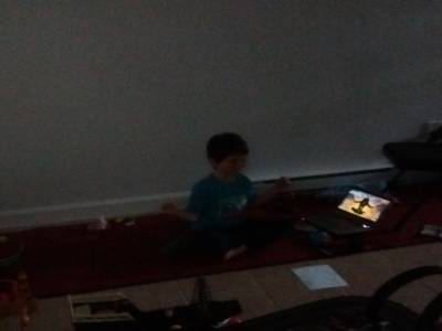 en séance de méditation