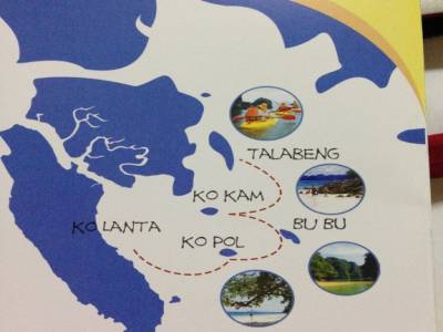 les iles visitées à Ko Lanta
