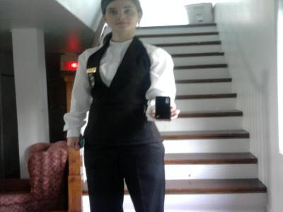 Aude-Line en uniforme