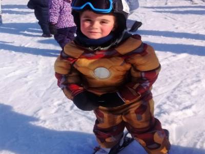 Iroman fait du ski