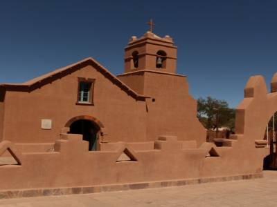 L'église en adobe de San Pedro