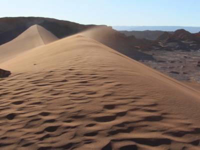 Dune de sable de la vallée de la lune
