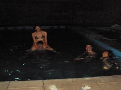 trempette dans les eaux thermales avec un couple de francais tres sympa