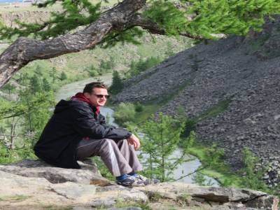 Mike en haut du canyon