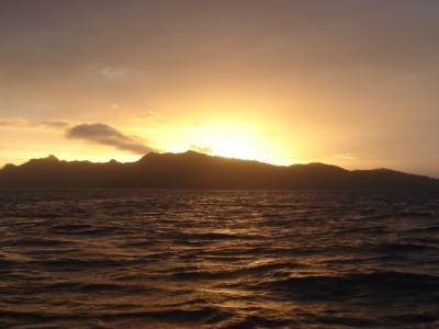 levé du jour sur HUAHINE