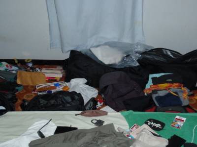 Il est temps de faire les sacs pour le depart...