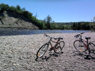 Le paradis atteind en vélo, près de Clermont