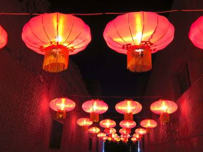 Des lanternes